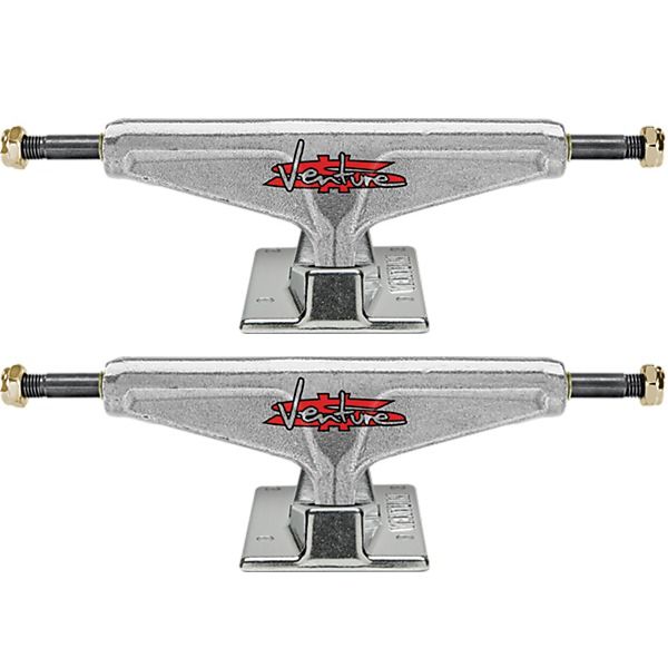 Venture Trucks V-Hollow Lights High Paid Polished Skateboard Trucks - 5.25" Hanger 8.0" Axle (Set of 2)