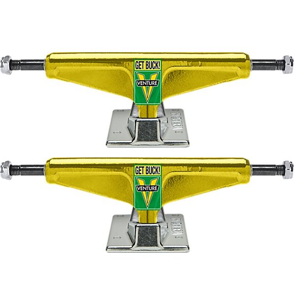 Venture Trucks Shake Junt V-Hollow Anodized Yellow / Polished Skateboard Trucks - 5.6" Hanger 8.25" Axle (Set of 2)