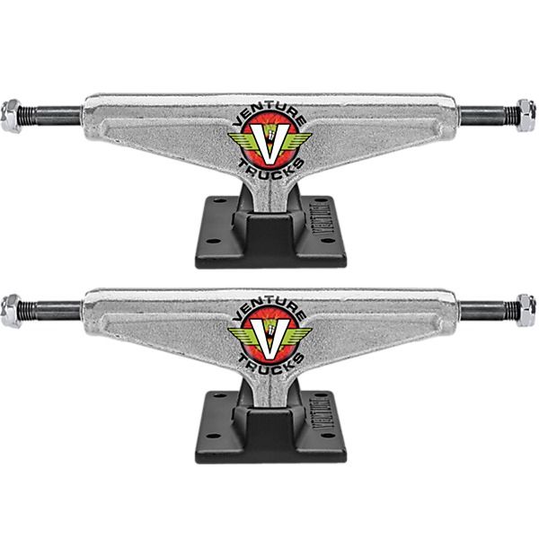 Venture Trucks Loose Edition Bloodshot High Polished / Black Skateboard Trucks - 5.6" Hanger 8.25" Axle (Set of 2) Venture Trucks Loose Edition Bloodshot High Polished / Black Skateboard Trucks - 5.6" Hanger 8.25" Axle (Set of 2)