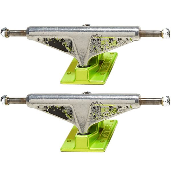 Venture Trucks Tanner Bruzinski Awake V-Lights High Polished / Shocker Yellow Skateboard Trucks - 5.2" Hanger 8.0" Axle (Set of 2)