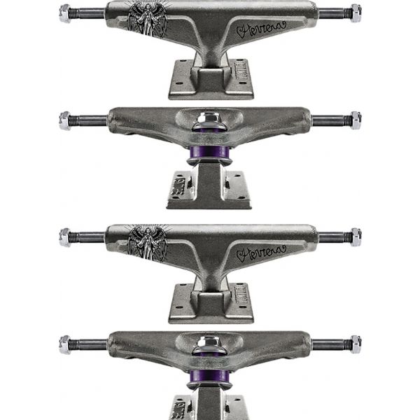 Venture Trucks Erik Herrera Pro High Raw Black Tint Skateboard Trucks - 5.8" Hanger 8.5" Axle (Set of 2)
