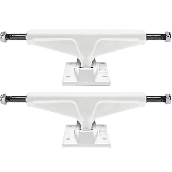 Venture Trucks Team-Ed White Lightning II High White / White Skateboard Trucks - 5.25" Hanger 8.0" Axle (Set of 2)