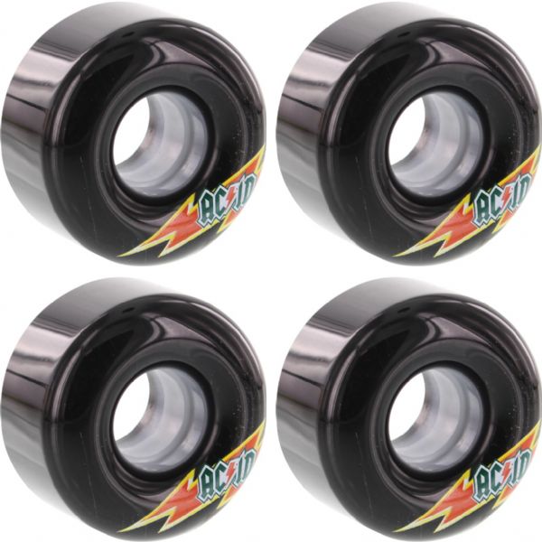 Acid Chemical Wheels Funner Skateraid Black Skateboard Wheels - 54mm 86a (Set of 4)