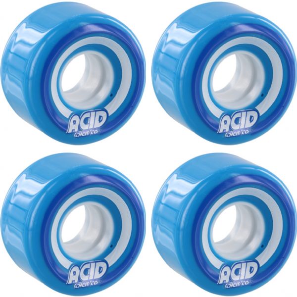 Acid Chemical Wheels Pods Conical Blue Skateboard Wheels - 55mm 86a (Set of 4)