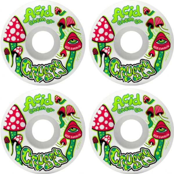 Acid Chemical Wheels Chris Weissmann REM SC White Skateboard Wheels - 54mm 99a (Set of 4)