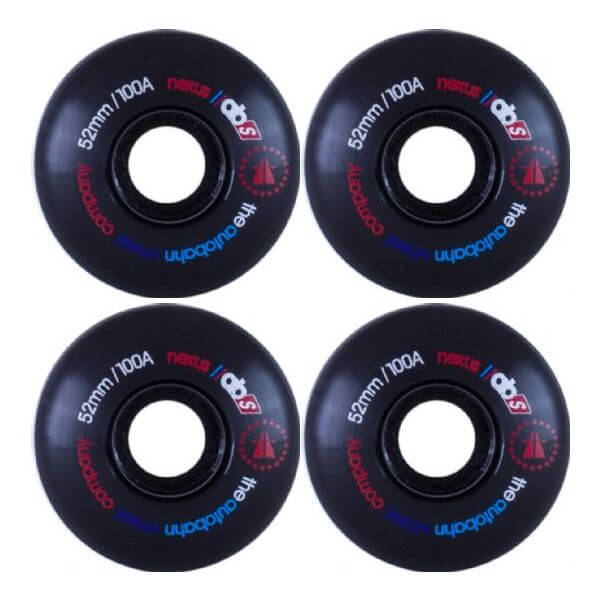 Autobahn Wheel Company Nexus Black Skateboard Wheels - 52mm 100a (Set of 4)