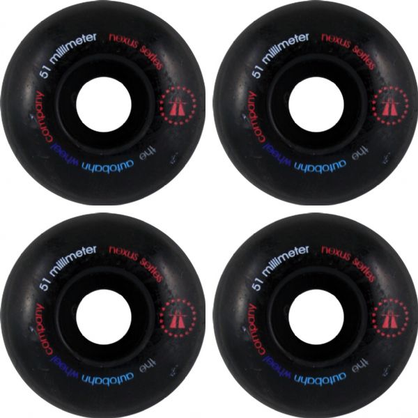 Autobahn Wheel Company Nexus Black Skateboard Wheels - 53mm 100a (Set of 4)