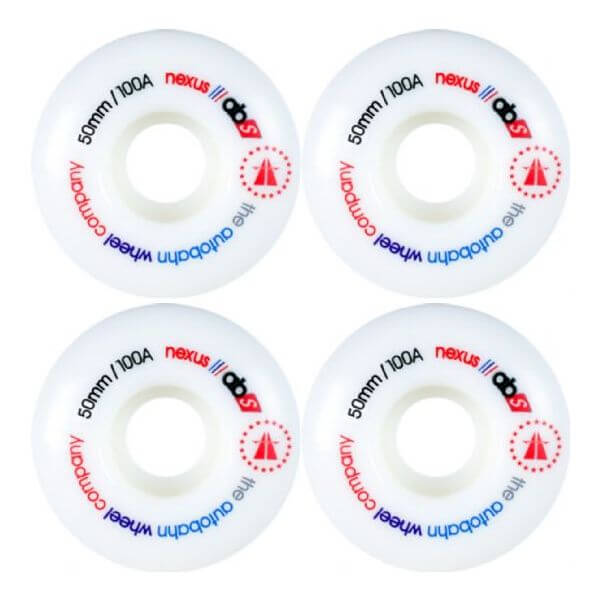 Autobahn Wheel Company Nexus White Skateboard Wheels - 51mm 100a (Set of 4)