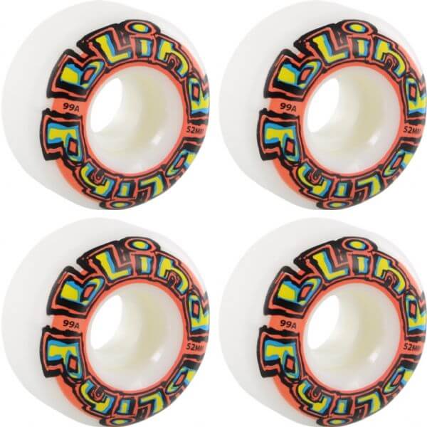 Blind Skateboards OG Stretch White / Red Skateboard Wheels 52mm 99a