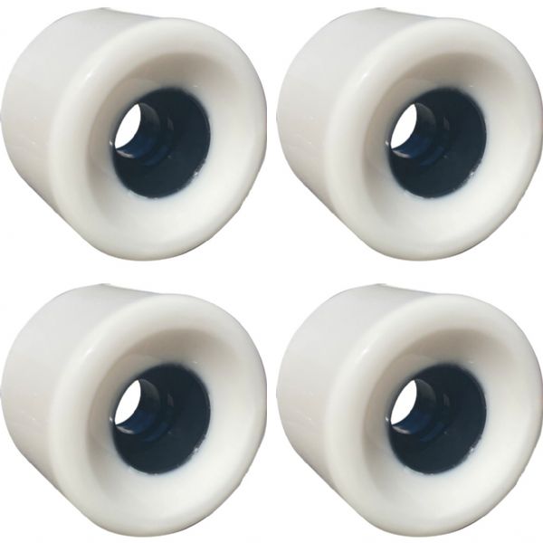 Blank Skateboards White / Black Skateboard Wheels - 75mm 78a (Set of 4)