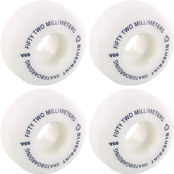 Blueprint Skateboards Mini Navy Skateboard Wheels - 52mm 99a (Set of 4)
