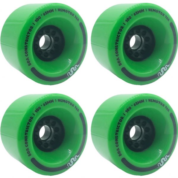 Boa Wheels Constrictor Jungle Green Skateboard Wheels - 100mm 76a (Set of 4)