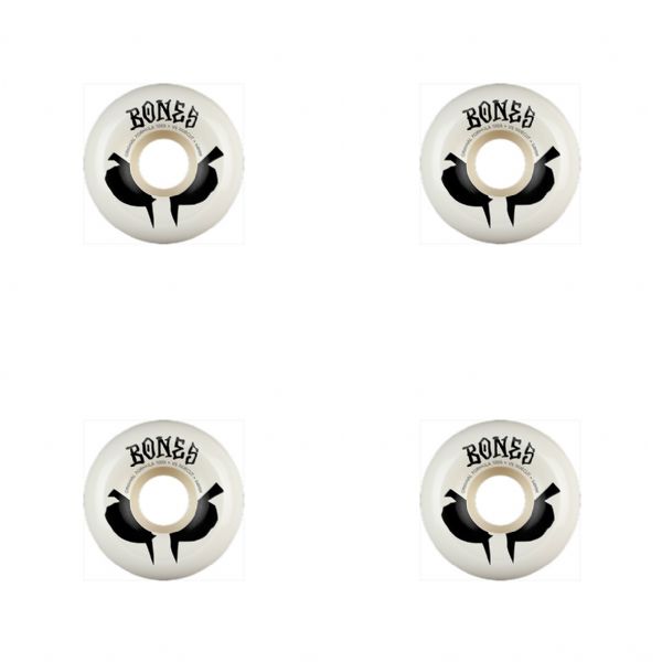 Bones Wheels 100's OG V5 Sidecut Blot Black / White Skateboard Wheels - 54mm 100a (Set of 4) Bones Wheels 100's OG V5 Sidecut Blot Black / White Skateboard Wheels - 54mm 100a (Set of 4)