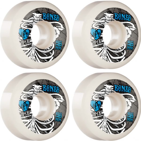 Bones Wheels SPF P5 Rapture White / Grey / Blue Skateboard Wheels - 56mm 84b (Set of 4)