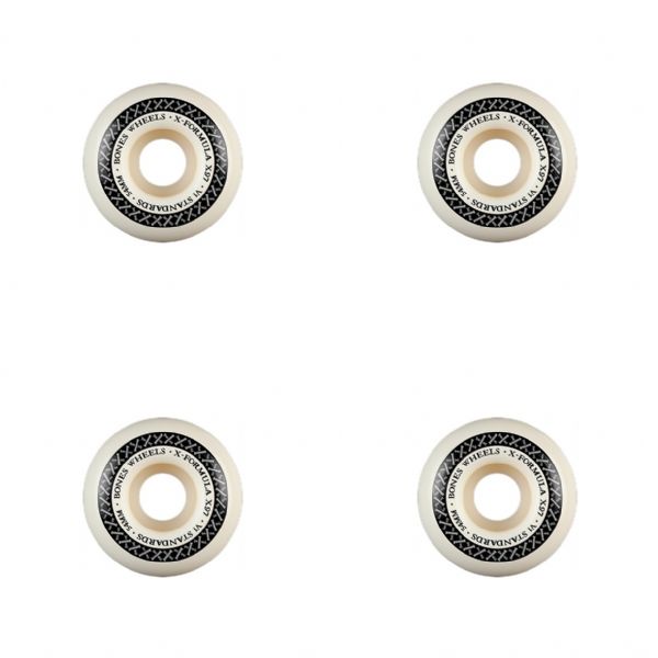 Bones Wheels XF X97 V1 STD Bone Cross White / Silver Skateboard Wheels - 54mm 97a (Set of 4) Bones Wheels XF X97 V1 STD Bone Cross White / Silver Skateboard Wheels - 54mm 97a (Set of 4)