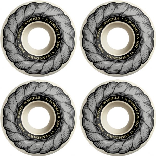 Bones Wheels XF X97 V1 STD Chain Natural Skateboard Wheels - 52mm 97a (Set of 4)