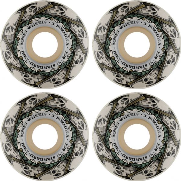 Bones Wheels X-Formula X99 V1 STD Butterfly Effect / Natural Skateboard Wheels - 53mm 99a (Set of 4)