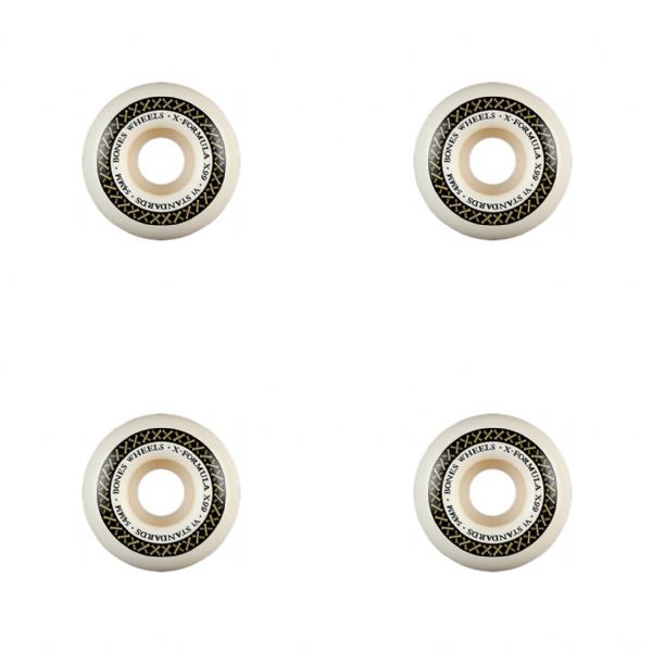 Bones Wheels XF X99 V1 STD Bone Cross White / Gold Skateboard Wheels - 54mm 99a (Set of 4) Bones Wheels XF X99 V1 STD Bone Cross White / Gold Skateboard Wheels - 54mm 99a (Set of 4)