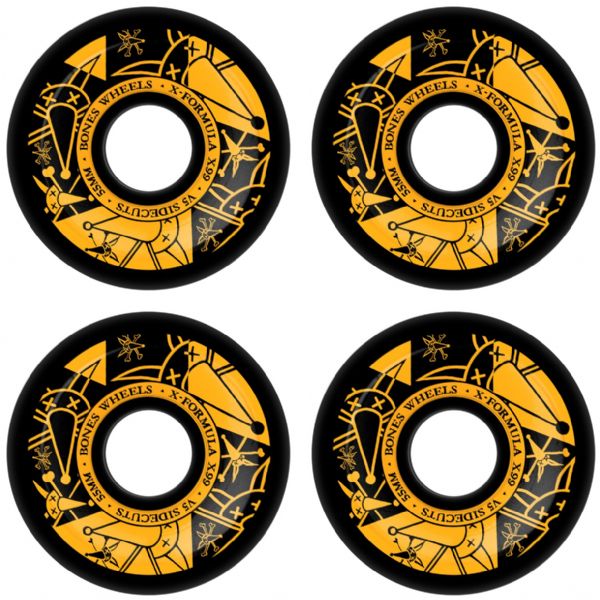 Bones Wheels XF X99 V5 Sidecut Vato Noir Black Skateboard Wheels - 55mm 99a (Set of 4) Bones Wheels XF X99 V5 Sidecut Vato Noir Black Skateboard Wheels - 55mm 99a (Set of 4)