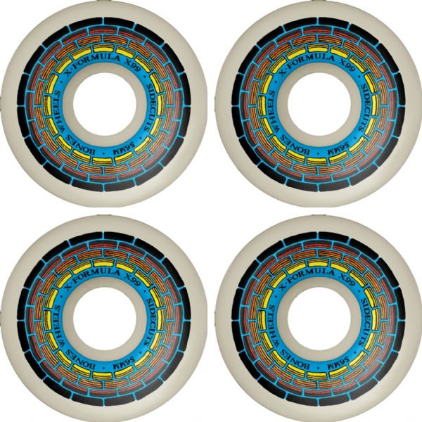 Bones Wheels XF X99 V5 Sidecut Wishing Well Natural Skateboard Wheels - 56mm 99a (Set of 4)