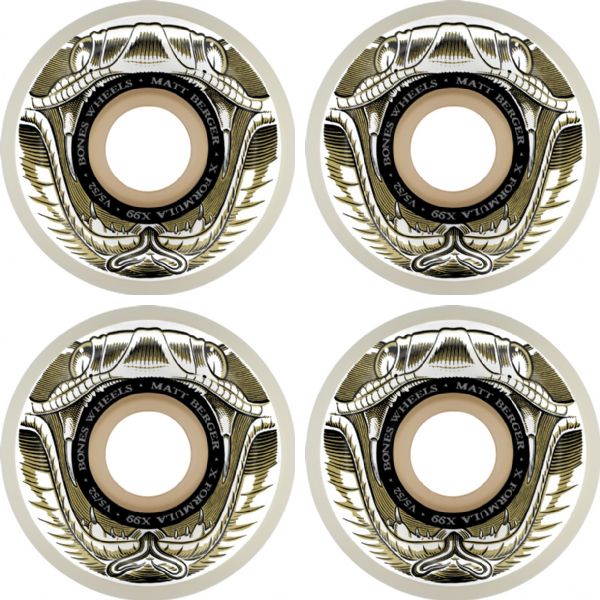 Bones Wheels Matt Berger XF V5 Battlesnake Skateboard Wheels - 52mm 99a (Set of 4)