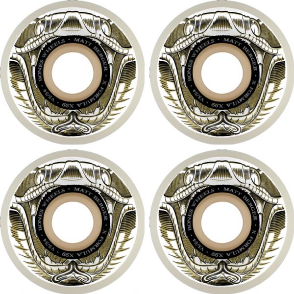 Bones Wheels Matt Berger XF V5 Battlesnake Skateboard Wheels - 54mm 99a (Set of 4)