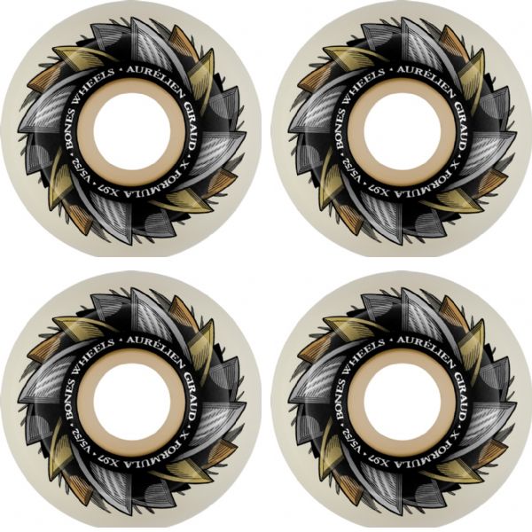 Bones Wheels Aurelien Giraud XF V5 Sender Blender Natural Skateboard Wheels - 54mm 97a (Set of 4)