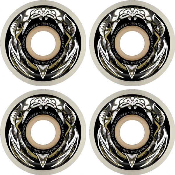 Bones Wheels Jhanka Gonzalez XF V5 Night Flight Skateboard Wheels - 54mm 99a (Set of 4)