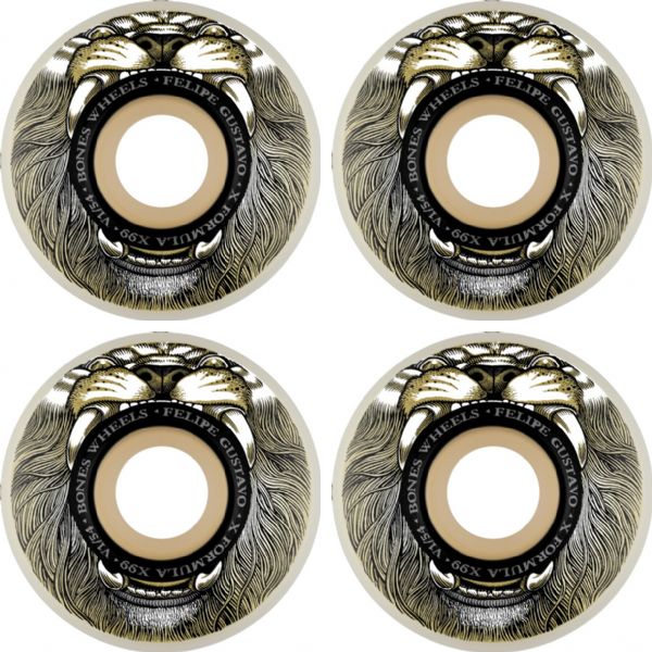 Bones Wheels Felipe Gustavo XF V1 Mane Event Skateboard Wheels - 54mm 99a (Set of 4)