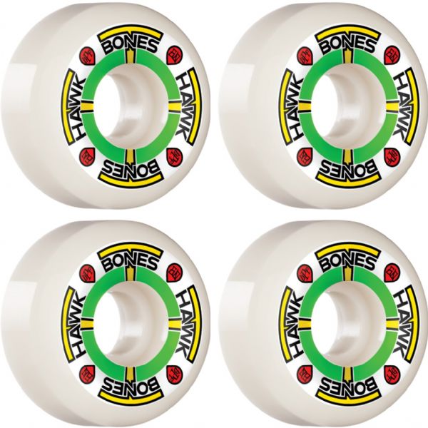 Bones Wheels Tony Hawk SPF P5 T-Bones II White Skateboard Wheels - 60mm 84b (Set of 4)