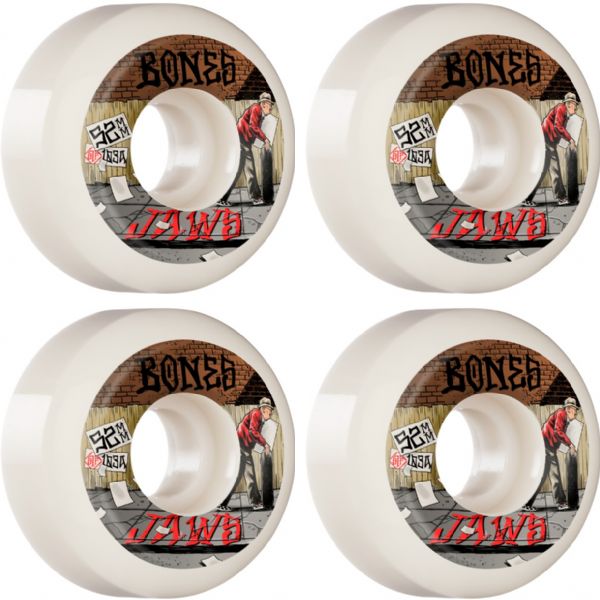 Bones Wheels Aaron "Jaws" Homoki STF V5 Down 4 Life Natural Skateboard Wheels - 52mm 103a (Set of 4)