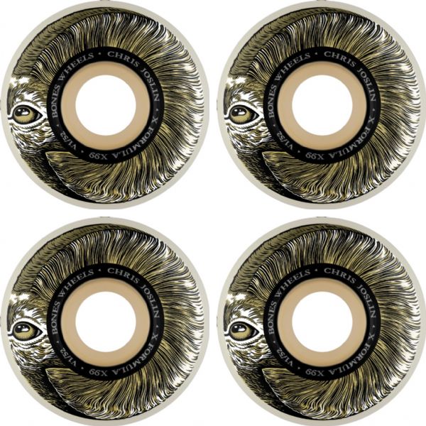Bones Wheels Chris Joslin XF V1 Rampage Skateboard Wheels - 52mm 99a (Set of 4)