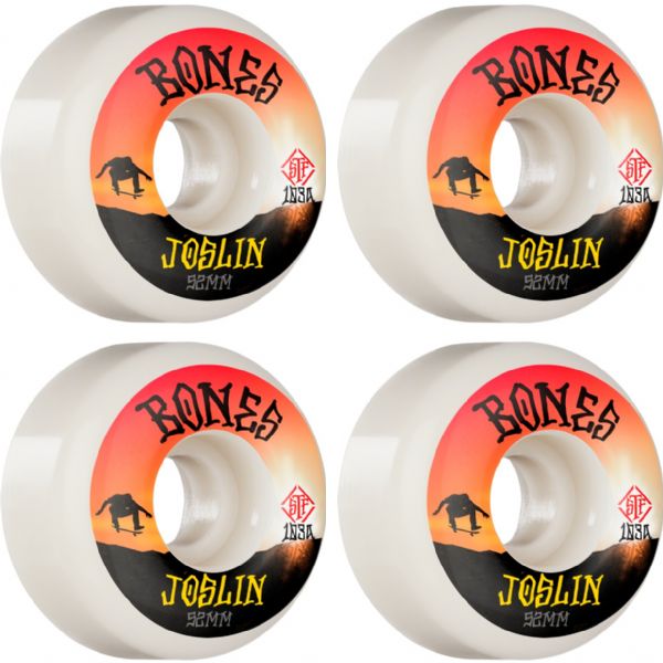 Bones Wheels Chris Joslin STF V1 Sunset Natural Skateboard Wheels - 52mm 103a (Set of 4)