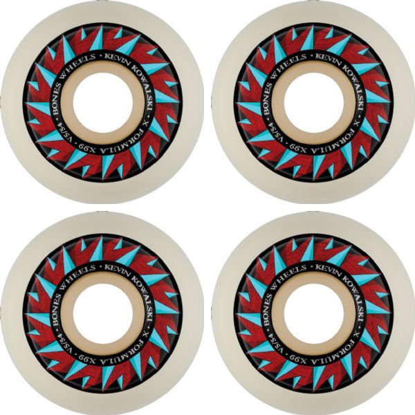 Bones Wheels Kevin Kowalski XF V5 Against The Grain Natural Skateboard Wheels - 54mm 99a (Set of 4)