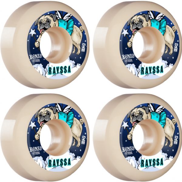 Bones Wheels Rayssa Leal STF V5 Slinky Natural Skateboard Wheels - 52mm 99a (Set of 4)