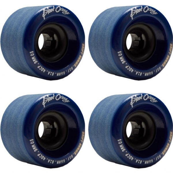 Blood Orange Drift Nightfall Navy Skateboard Wheels - 66mm 81a (Set of 4)