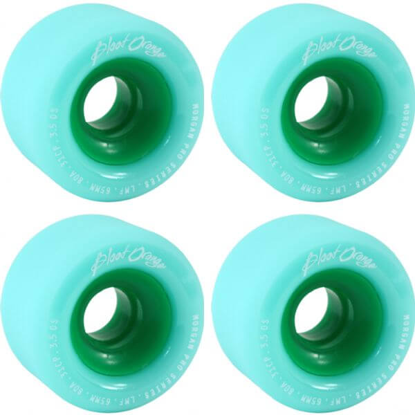Blood Orange Liam Morgan Pro Series Seafoam Skateboard Wheels - 65mm 80a (Set of 4)