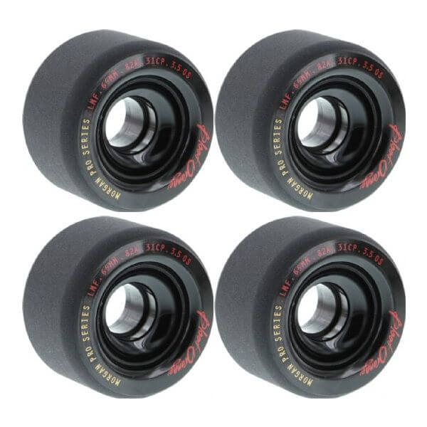 Blood Orange Morgan Series Black Skateboard Wheels - 65mm 82a (Set of 4)