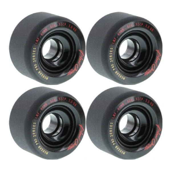 Blood Orange Morgan Series Black Skateboard Wheels - 65mm 82a (Set of 4)