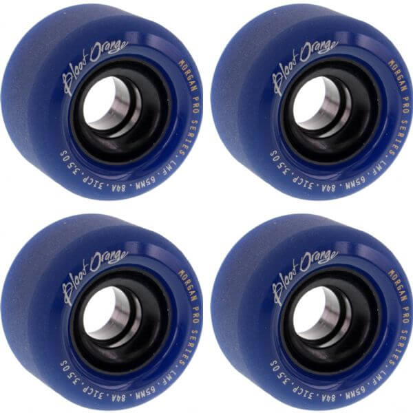 Blood Orange Liam Morgan Pro Series Midnight Navy Skateboard Wheels - 65mm 84a (Set of 4)