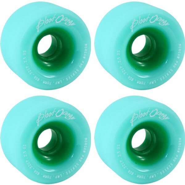Blood Orange Liam Morgan Pro Series Seafoam Skateboard Wheels - 70mm 80a (Set of 4)