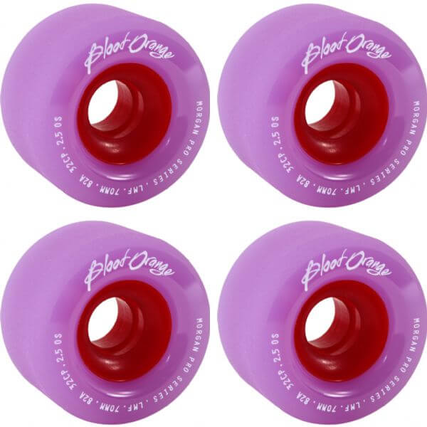 Blood Orange Liam Morgan Pro Series Lavender Skateboard Wheels - 70mm 82a (Set of 4)