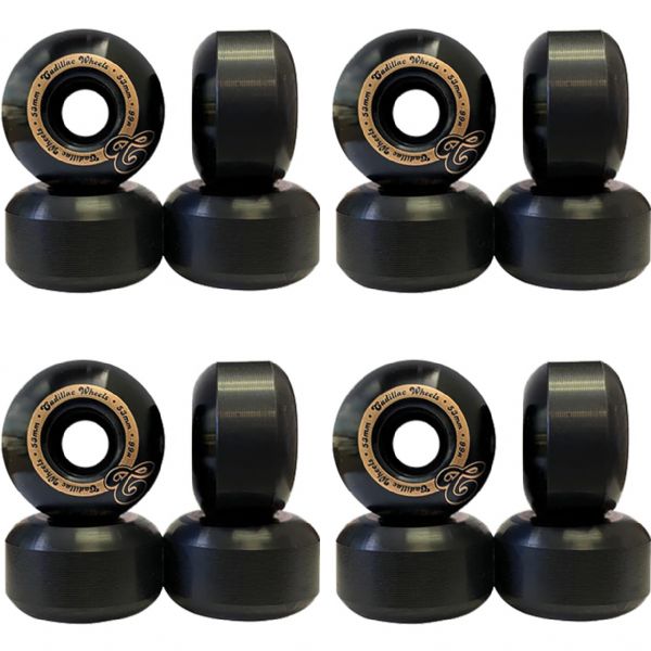 Cadillac Wheels Street Black Skateboard Wheels - 53mm 99a (Set of 4) Cadillac Wheels Street Black Skateboard Wheels - 53mm 99a (Set of 4)