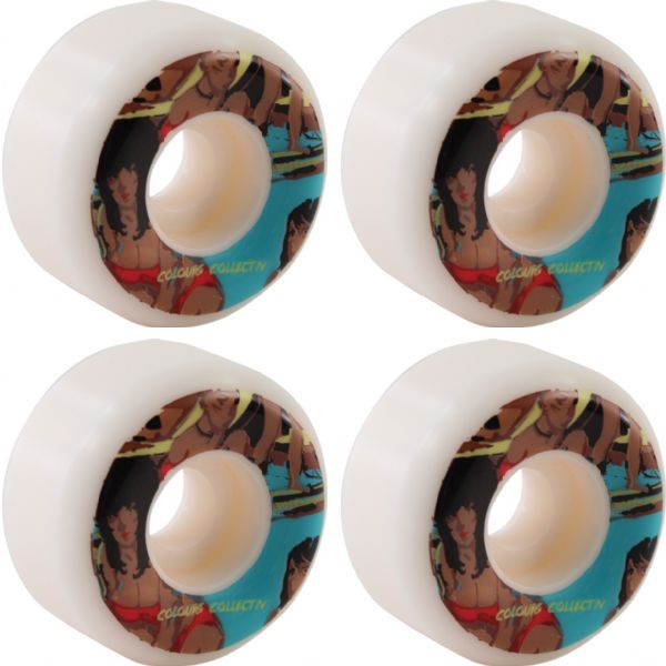 Colours Collectiv Skateboards 2D Panda Rachel Skateboard Wheels - 52mm 101a (Set of 4)