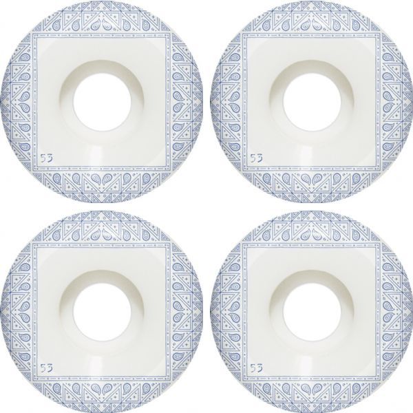 Chocolate Skateboards Bandana Conical White Skateboard Wheels - 53mm 99a (Set of 4)