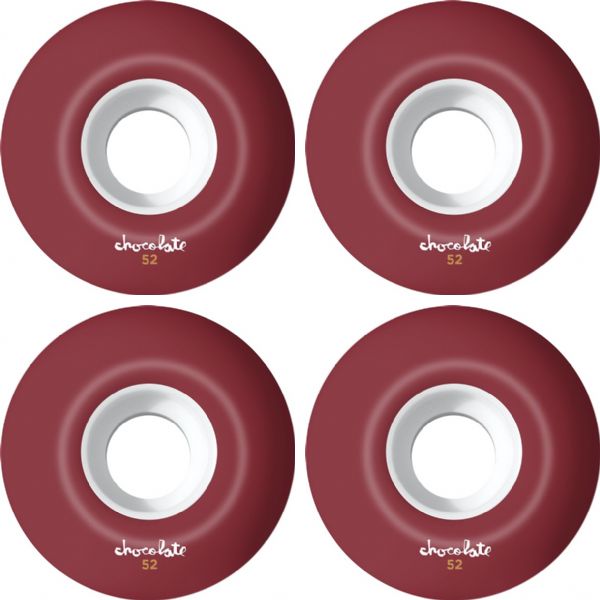 Chocolate Skateboards OG Chunk Staple White Skateboard Wheels - 52mm 99a (Set of 4)