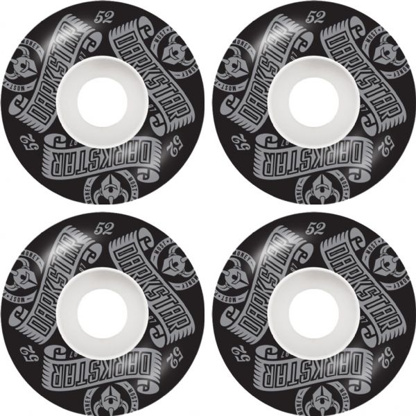 Darkstar Skateboards Arc White / Silver Skateboard Wheels - 52mm 99a (Set of 4)
