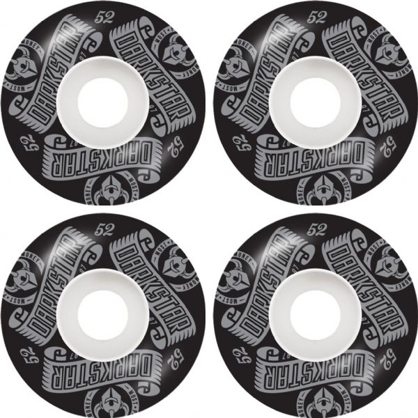 Darkstar Skateboards Arc White / Silver Skateboard Wheels - 52mm 99a (Set of 4)