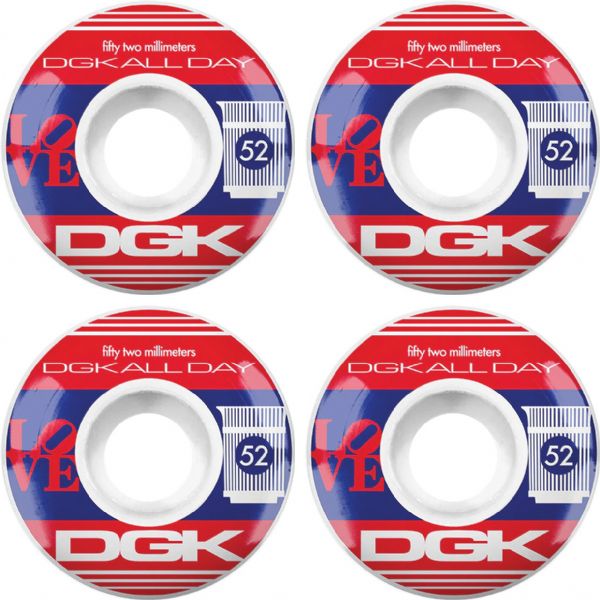 DGK Skateboards Plaza - 52mm 100a (Set of 4) DGK Skateboards Plaza - 52mm 100a (Set of 4)