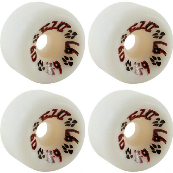 Roues De Skateboard Dogtown K-9 60 Mm 97a - Effet Tourbillon Violet/blanc - Lot De 4 - Neuf